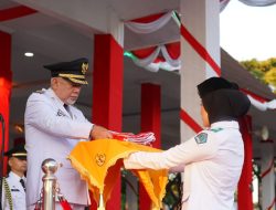 Wabup Bantaeng Pimpin Upacara Penurunan Bendera Sang Merah Putih HUT ke-81 RI