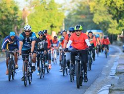 Bupati Bantaeng bersama Dandim 1410/Bantaeng Gowes bersama, Perkuat Sinergi dan Kebersamaan