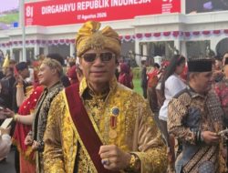 Mengenakan Busana Kerjaan Muna, Laode Riago, Tampil Memukau Di Istana Negara Bersama Ratusan Tokoh Penting Dari Penjuru Negeri
