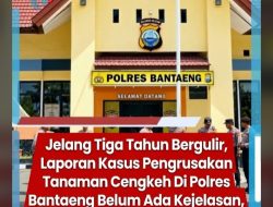 Jelang Tiga Tahun Bergulir, Laporan Kasus Pengrusakan Tanaman Cengkeh Di Polres Bantaeng Belum Ada Kejelasan, Benarkah Terkendala Taksasi,,,?